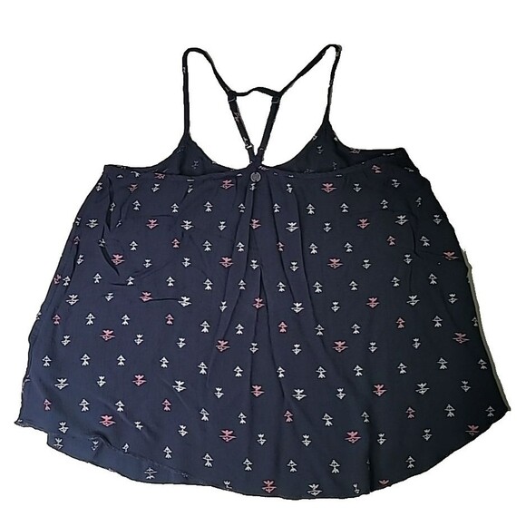Billabong Cami Spagetti Adjustable Strap Flowy Navy Blue Summer Surfer Shirt Med - Picture 8 of 13